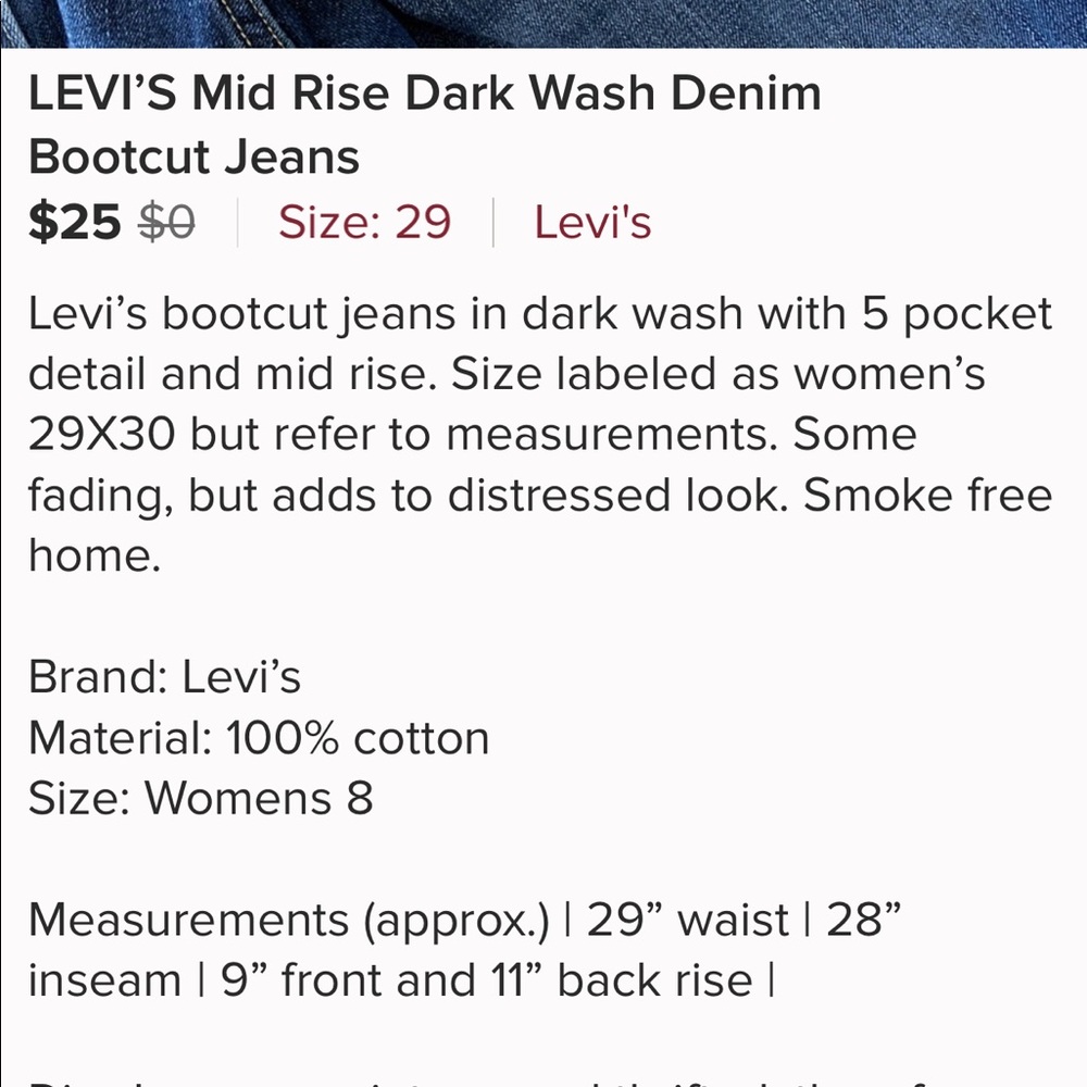 Boot Cut Levi’s - image 7